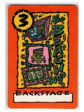 The Beach Boys Starlinger Backstage Sticker #3 Collectible Paper Art